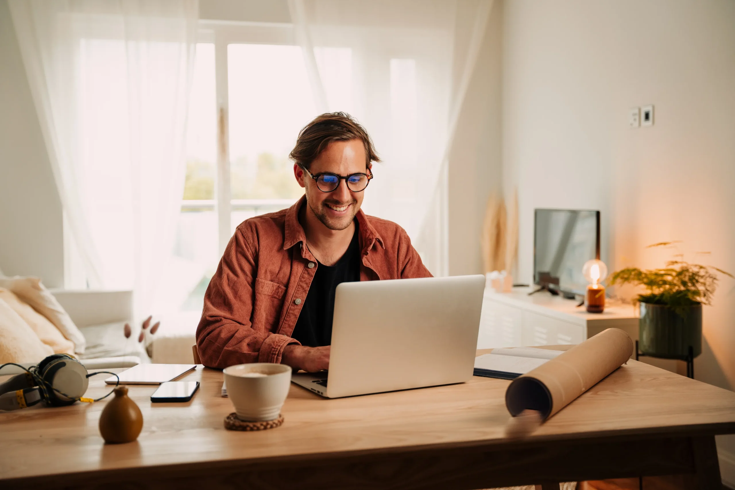 man at laptop