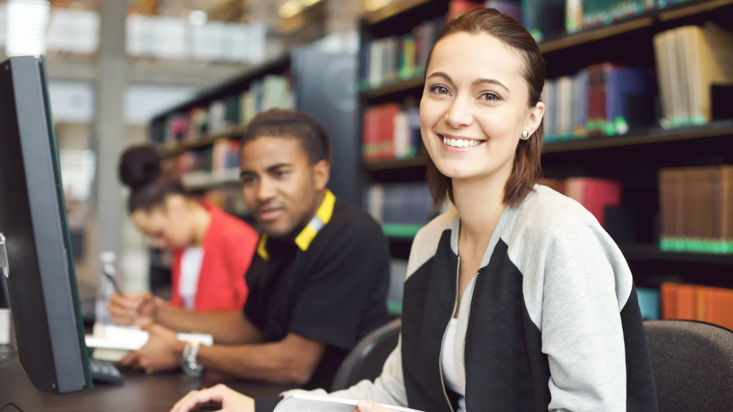 students taking exam center 3
